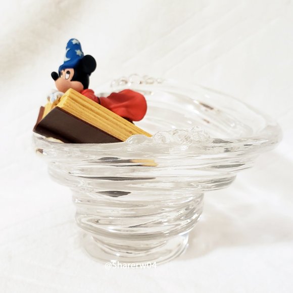Disney Mickey's Magic Adventure Fantasia Crystal Whirlpool Sculpture - Picture 15 of 17